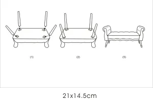 Mauro Ferretti Lavice Paris 120 cm samet béžová/zlatá