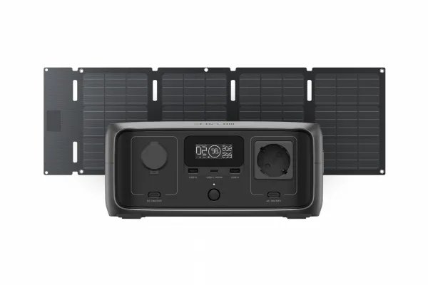 EcoFlow River 3 UPS + EcoFlow 45W solární panel (Typ-C) 1ECOR640UPS45WHB