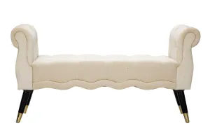 Mauro Ferretti Lavice Paris 120 cm samet béžová/zlatá