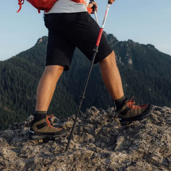 Pánska členková turistická celokožená obuv NORTHFINDER Parvat olive