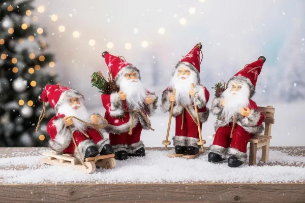 PM Euro-Trading Vánoční ozdoba Santa stojící