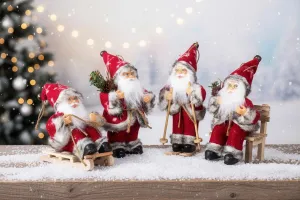PM Euro-Trading Vánoční ozdoba Santa stojící