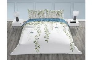 Faro Bavlnené posteľné prádlo Trendy 013 220x200 cm + 2x 70x80 cm biela/modrá
