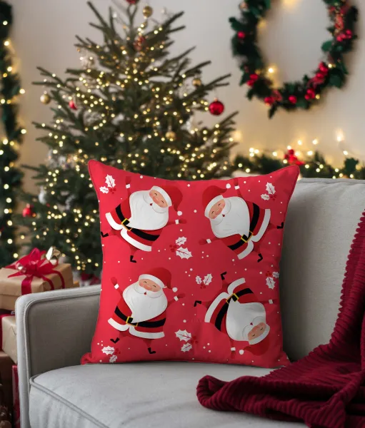 Faro Vianočný obliečka na vankúš Holly Jolly 002 45x45 cm červený