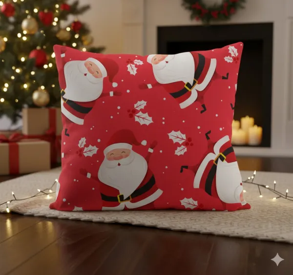 Faro Vianočný obliečka na vankúš Holly Jolly 002 45x45 cm červený