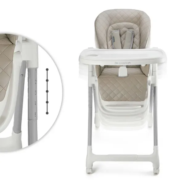 Jedálenská stolička Kinderkraft Tulo 3v1 Farba: Beige