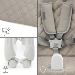 Jedálenská stolička Kinderkraft Tulo 3v1 Farba: Beige