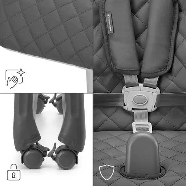 Jedálenská stolička Kinderkraft Tulo 3v1 Farba: Grey