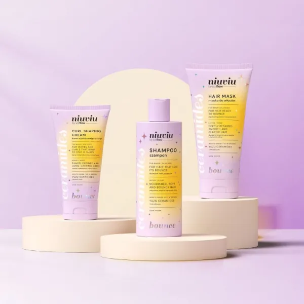 so!flow BOUNCE Hair Shampoo With Ceramides čistiaci šampón pre kučeravé vlasy 300 ml