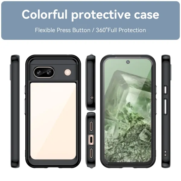 CRYSTAL Ochranný kryt pre Google Pixel 8a čierny