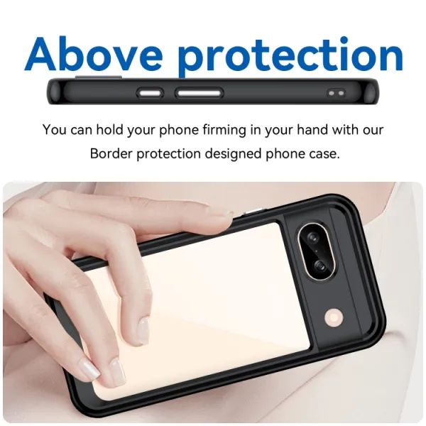 CRYSTAL Ochranný kryt pre Google Pixel 8a čierny