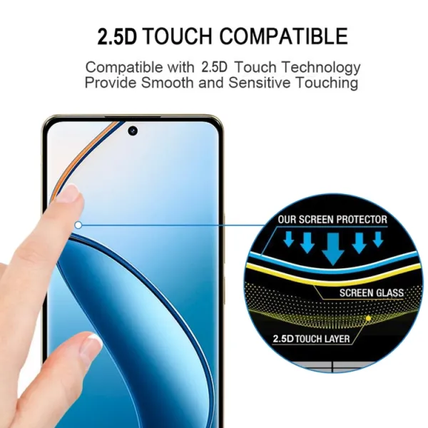 3D Tvrdené ochranné sklo pre Realme 12 Pro 5G / 12 Pro+ 5G