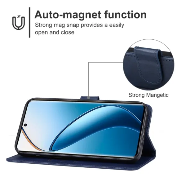 SMOOTH Peňaženkové puzdro pre Realme 12 Pro 5G / 12 Pro+ 5G modré