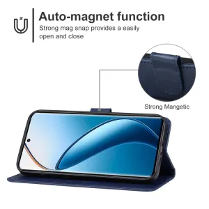 SMOOTH Peňaženkové puzdro pre Realme 12 Pro 5G / 12 Pro+ 5G modré