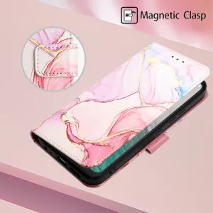 ART MARBLE Peňaženkový kryt Nokia C32 ROSE GOLD