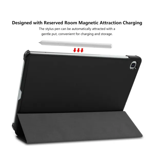 ENKAY LEATHER Zaklápací obal pre Samsung Galaxy Tab S6 Lite 2024 / S6 Lite 2022 / S6 Lite čierny