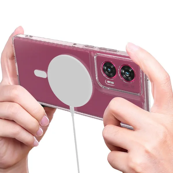 TRANSPARENT MAGSAFE Kryt pre Motorola Edge 50 Fusion priehľadný