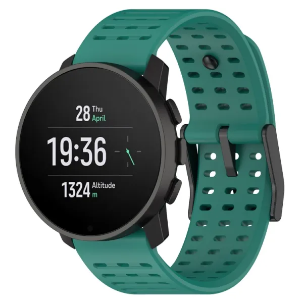 AIRY Silikónový remienok pre Suunto Race / Suunto Race S tmavozelený