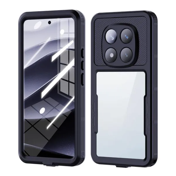 SOLID IP68 Obojstranný kryt pre Xiaomi Redmi Note 14 Pro 5G čierny