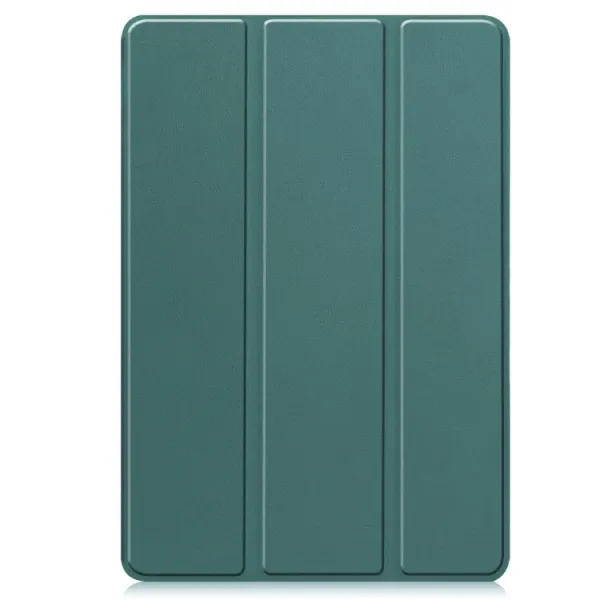 LEATHER Zaklápací kryt pre Samsung Galaxy Tab S10 FE+ zelený