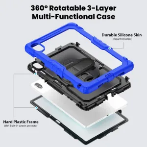 SOLID 360 Odolný obal pre Huawei MatePad SE 11 2024 tmavomodrý