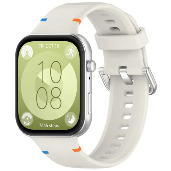 WAVY Silikónový remienok pre Huawei Watch Fit 4 / Fit 4 Pro / Fit 5 / Fit 5 Pro IVORY WHITE