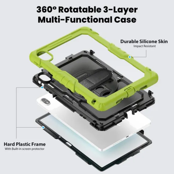 SOLID 360 Odolný obal pre Huawei MatePad SE 11 2024 zelený