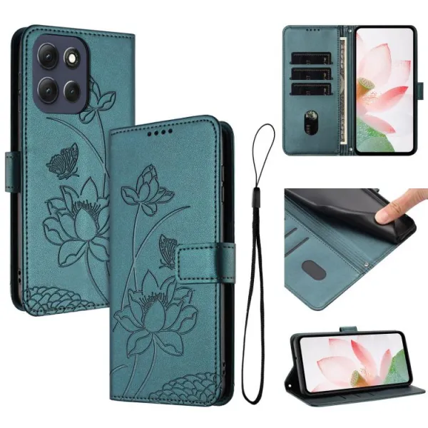 ART LOTUS Peňaženkové puzdro pre Motorola Moto G86 Power 5G tmavozelené