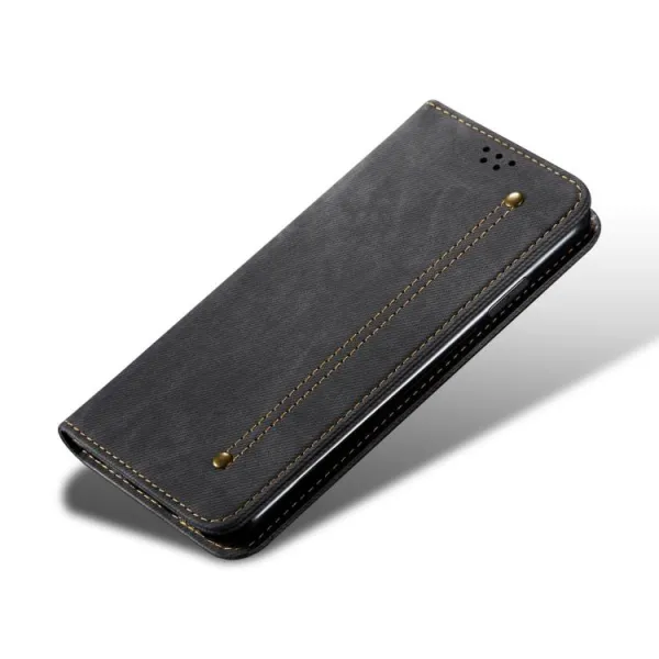 DENIM Peňaženkový kryt pre Xiaomi Redmi Note 14 Pro+ 5G čierny
