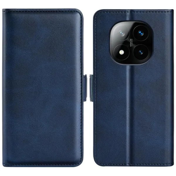 SIDE Peňaženkové puzdro pre Xiaomi Redmi Note 14 Pro+ 5G modré