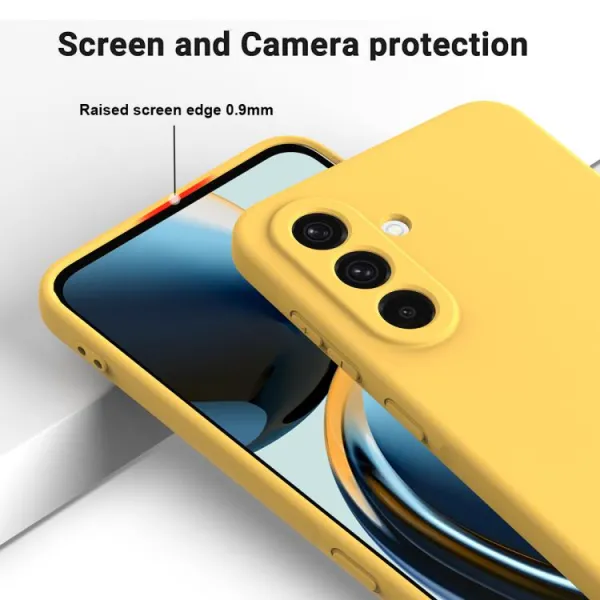 RUBBER Ochranný kryt pre Samsung Galaxy A17 / A17 5G žltý