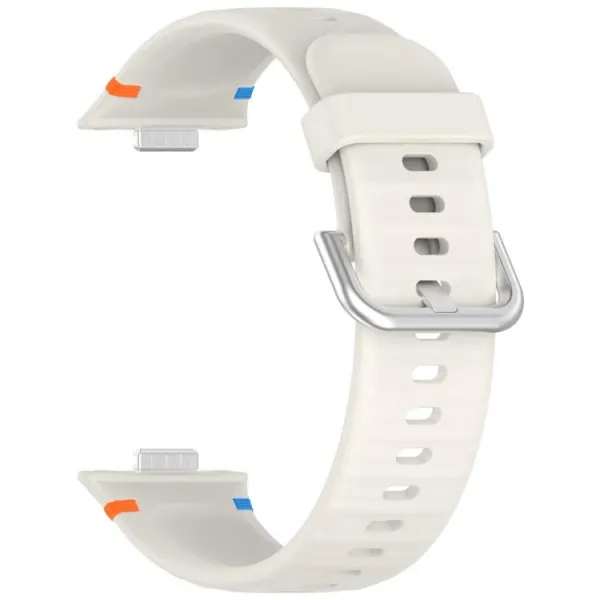 WAVY Silikónový remienok pre Huawei Watch Fit 4 / Fit 4 Pro / Fit 5 / Fit 5 Pro IVORY WHITE
