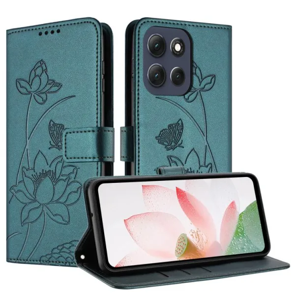 ART LOTUS Peňaženkové puzdro pre Motorola Moto G86 Power 5G tmavozelené