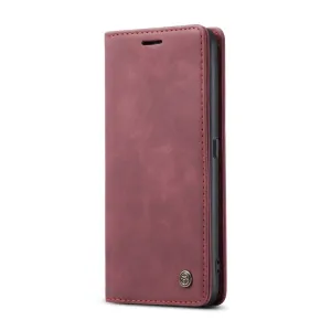 CASEME Peňaženkový obal pre Oppo Reno7 Lite 5G červený