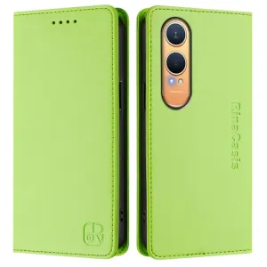 RINA Zaklápacie puzdro pre OnePlus Nord CE 4 Lite 5G svetlozelené