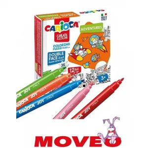 Vyfarbovacie puzzle 35 ks Carioca "Dobrodružstvá"-CARIOCA