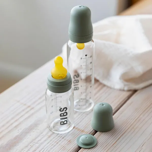 BIBS Baby Bottle sklenená fľaša 110ml - Cloud