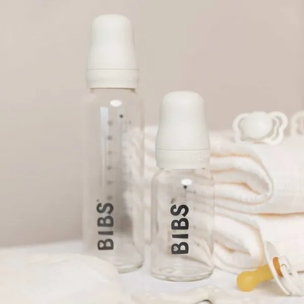 BIBS Baby Bottle sklenená fľaša 110ml - Cloud