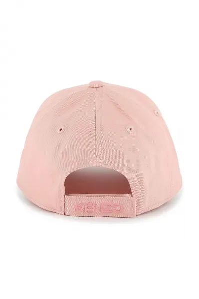Detská bavlnená šiltovka Kenzo Kids oranžová farba, s potlačou, K60880