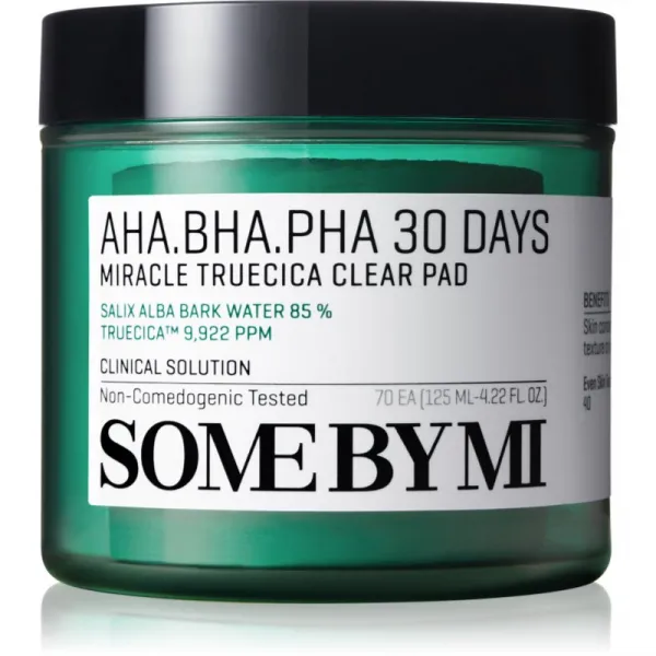 Some By Mi AHA∙BHA∙PHA 30 Days Miracle Truecica Clear Pad čistiace tampóny pre problematickú pleť, akné 70 ks