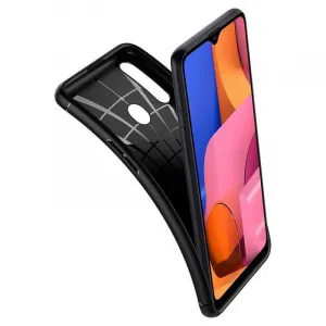 Spigen Rugged Armor silikónový kryt na Samsung Galaxy A20s, čierny (ACS00561)