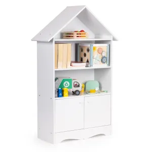 Knižnica v tvare domčeka ECOTOYS pre detské hračky