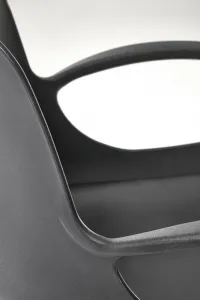 HALMAR Dětská otočná židle Frost eko kůže černá