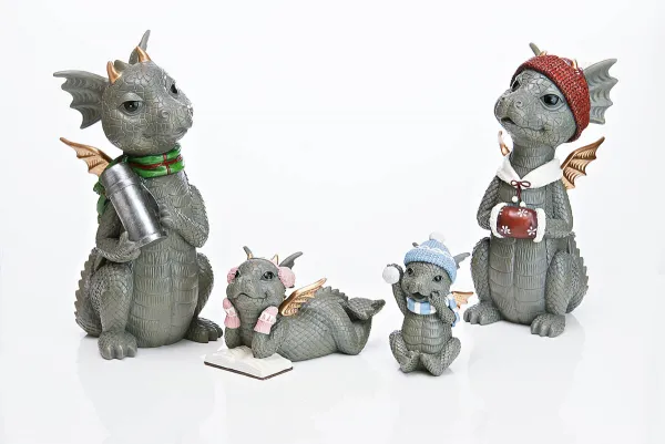 Weltbild Dračí rodinka v zimě, 4dílná sada