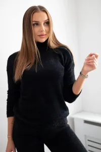 Legínovo Čierny dvojdielny súprava sveter alpaka Farba: Modrá, Veľkosť: UNI