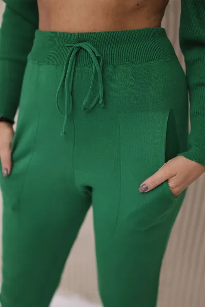 Legínovo Tmavoružová dvojdielna súprava svetríkov Farba: Modrá, Veľkosť: UNI