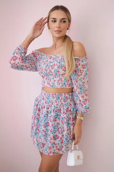 Legínovo Mätový kvetinový set Farba: Mätová, Veľkosť: UNI