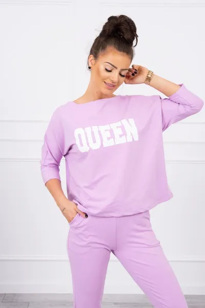 Legínovo Súprava s potlačou Queen biela Farba: Modrá, Veľkosť: UNI