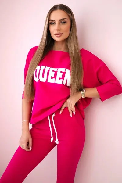 Legínovo Súprava s potlačou Queen biela Farba: Modrá, Veľkosť: UNI