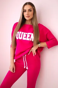Legínovo Súprava s potlačou Queen biela Farba: Modrá, Veľkosť: UNI
